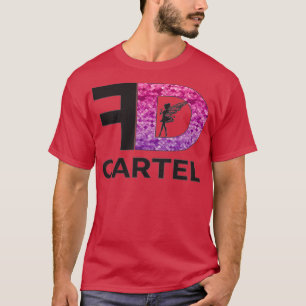 Pink and Purple Glittery Mermaid Pattern T-Shirt