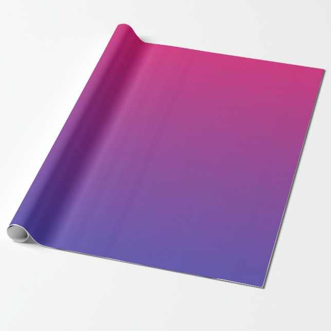 Pink and Purple Gradient Colours Wrapping Paper (Unrolled)