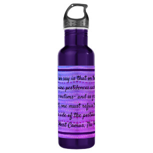 Pink and Purple Hearts & a Quote 710 Ml Water Bottle