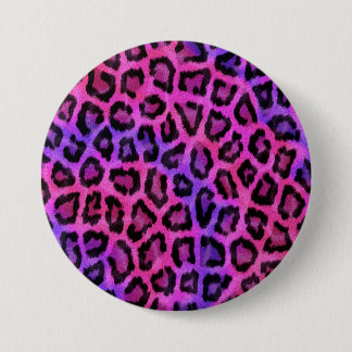 Pink and Purple Leopard Fur Spots Pattern 7.5 Cm Round Badge