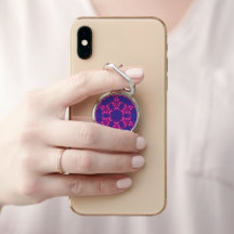Pink and Purple Mandela Round Snowflakes