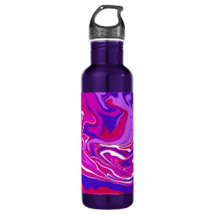 Pink and Purple Marble Swirls   710 Ml Water Bottle
