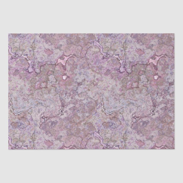Pink and Purple Marble  Tissue Paper (Front)