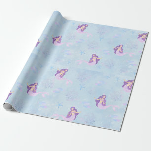 Pink and Purple Mermaid Wrapping Paper