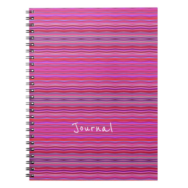 Pink and purple modern and fun notebook (Front)