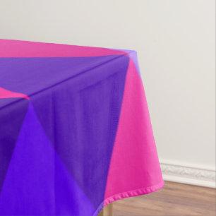 Pink and Purple Mosaic Diamond Pattern Tablecloth