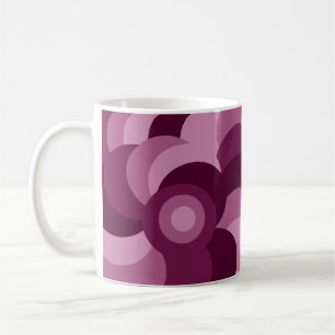 pink and purple pattern coffee mug