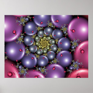 Pink and Purple Pearls Poster