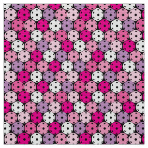 Pink and purple pickleballs fabric
