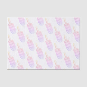 Pink and Purple Popsicle Sketch Tissue Paper