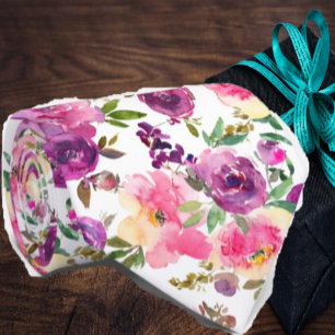 Pink and Purple Roses Groomsmen Neck Tie