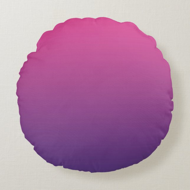 Pink And Purple Round Cushion (Front)