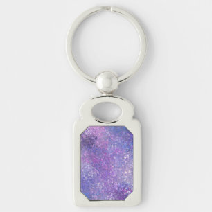 Pink And Purple Sequins Bling  Key Ring