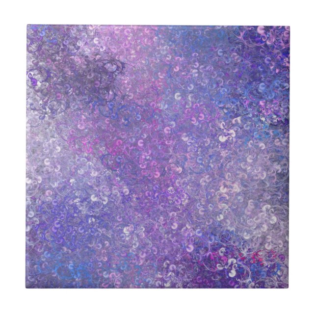 Pink And Purple Sequins Bling  Tile (Front)