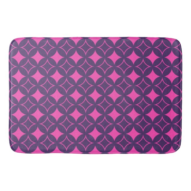 Pink and purple shippo bath mat (Front)