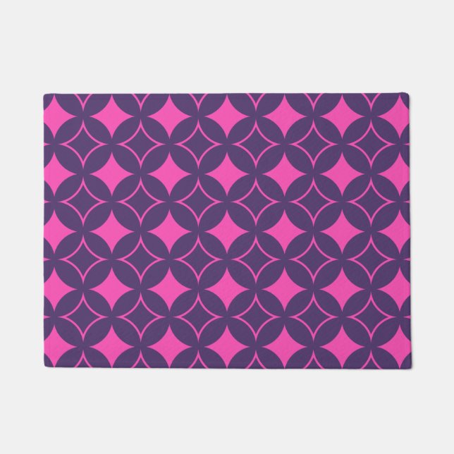 Pink and purple shippo doormat (Front)