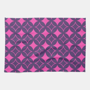 Pink and purple shippo tea towel