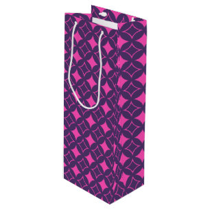 Pink and purple shippo wine gift bag