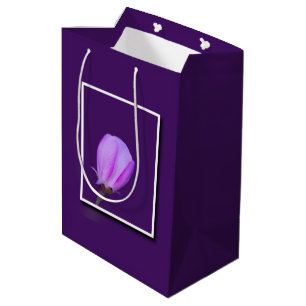 Pink and Purple Spring Blossom  Medium Gift Bag
