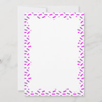 Pink and Purple Sprinkle Wavy Border Blank Custom