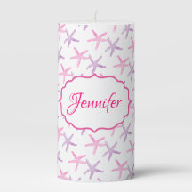 Pink and Purple Starfish Personalised  