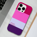 Pink and Purple Stripes Pattern Tote Bag iPhone 16 Pro Case<br><div class="desc">A trendy iPhone 16 Pro case featuring a pink and purple stripes pattern. Stylish and modern,  this personalised accessory adds a unique touch while keeping your device protected.</div>