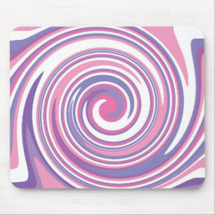 Pink and purple swirl pattern               mouse mat