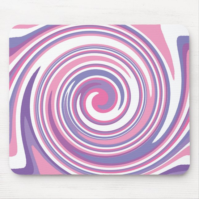 Pink and purple swirl pattern               mouse mat (Front)