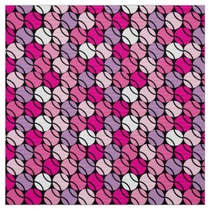 Pink and purple tennis balls fabric