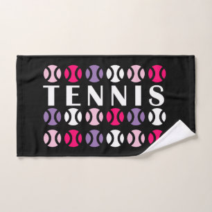 Pink and💜 purple tennis🎾 hand towel