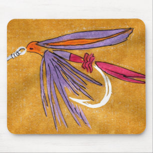 "Pink and Purple" Trout Fly Mousepad