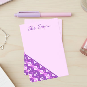 Pink And Purple Waves Post-it Notes