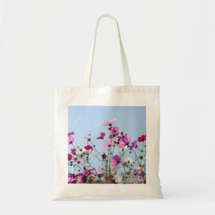 Pink and Purple Wild Flower Meadow Tote Bag