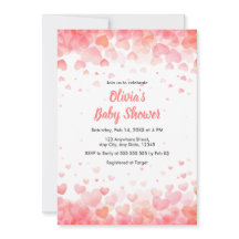 Pink and Red A Little Sweetheart Baby Shower
