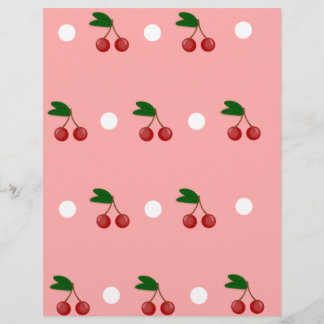 PInk and Red Cherry Pattern Soap Wrapper