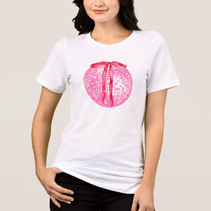 Pink and Red Disco Bow T-Shirt
