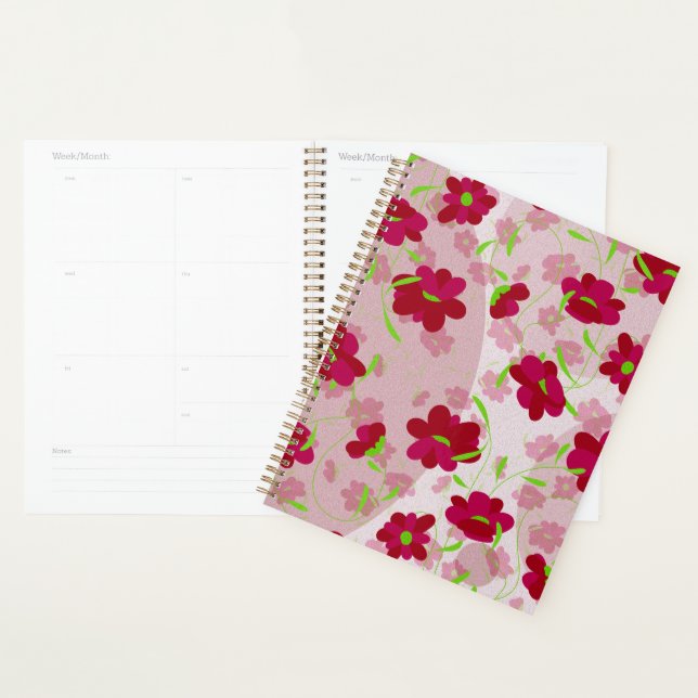 Pink and Red Flowers - Floral Planner (Display)