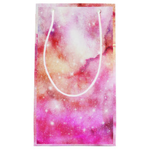 Pink And Red Galaxy Pattern Small Gift Bag