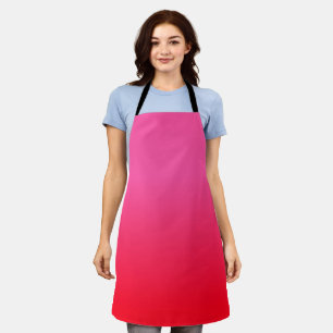 Pink and Red Gradient Apron