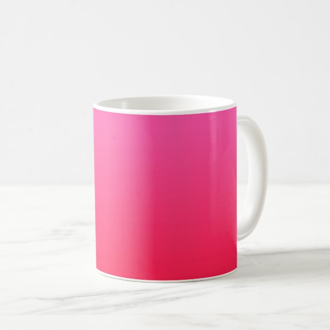 Pink and Red Gradient Coffee Mug (Front Right)