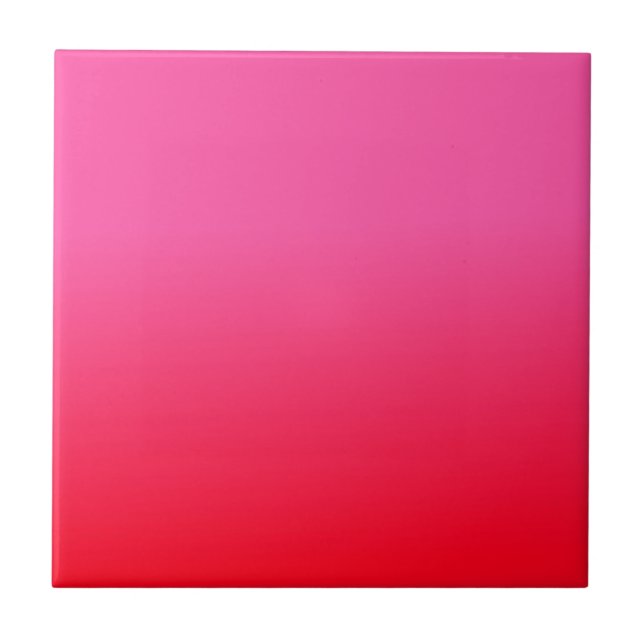 Pink and Red Gradient Tile (Front)