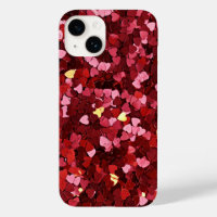 Pink and Red Hearts Love