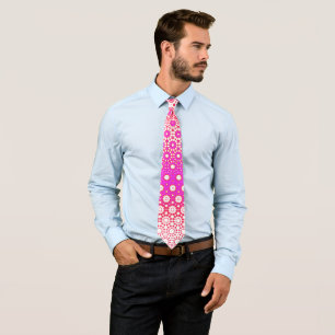 Pink and Red Mosaic Tie