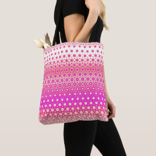Pink and Red Mosaic Tote Bag