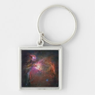 Pink and Red Orion Nebula Key Ring