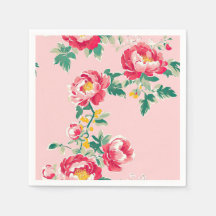 Pink and Red Peony Chinoiserie Floral