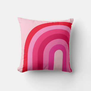 Pink And Red Rainbow Cushion
