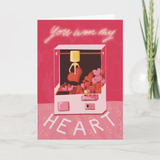 Pink and Red Retro Arcade Valentine’s Day Card 