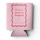 Pink and Red Retro Bachelorette Party Favours