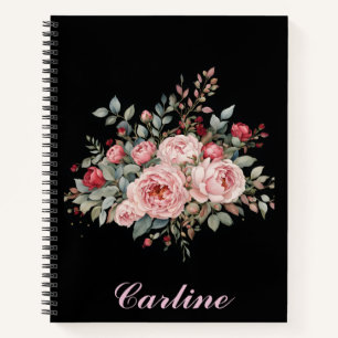 Pink and Red Rose Bouquet Notebook